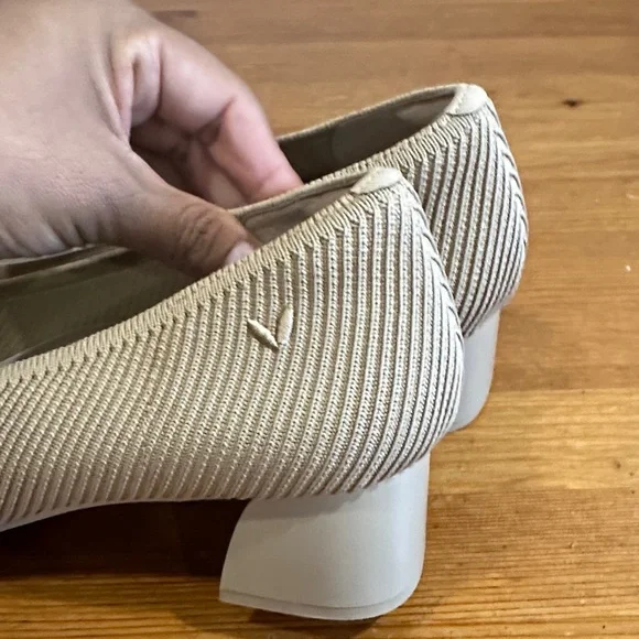 Vivaia Elegant Square-Toe Heels in Beige - Picture 11 of 14